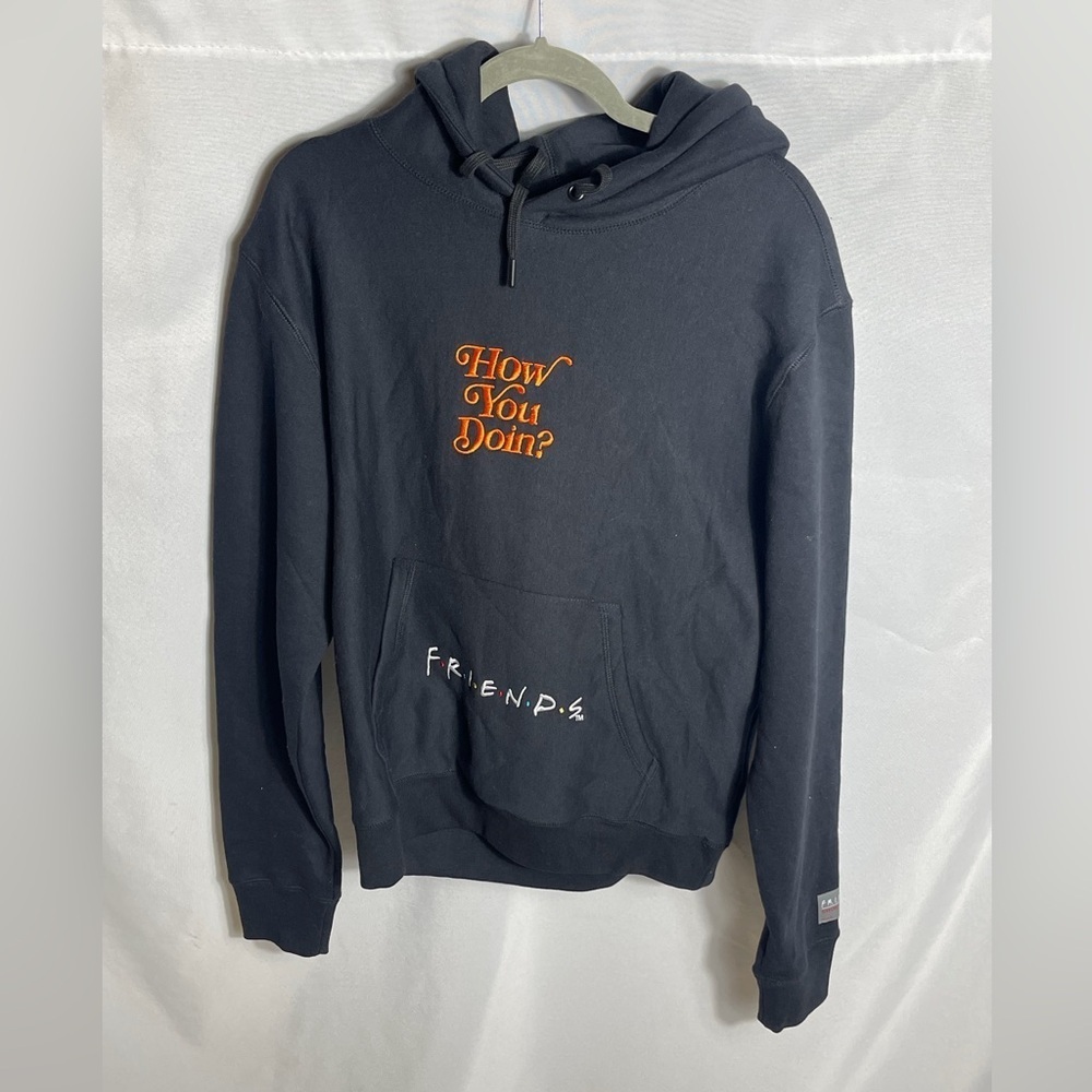 Friends Hoodie Large How You Doin Black Graphic Pullover Shoe Palace